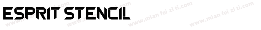 esprit stencil字体转换